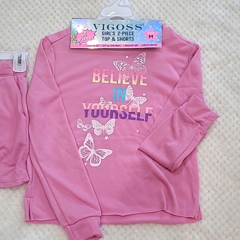 NEW!! Viggos girl's 2 pc set. Size M (10)